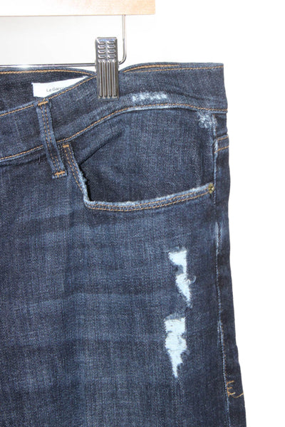Frame Women Boyfriend Jeans Blue Cotton Blend Size 33