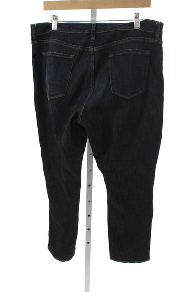 Frame Women Boyfriend Jeans Blue Cotton Blend Size 33