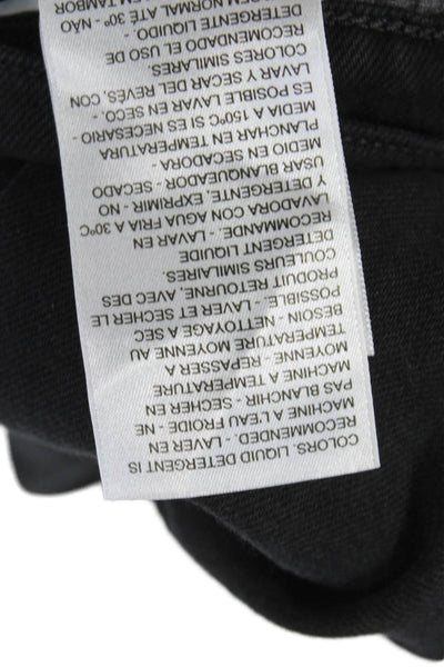 Levis Mens Straight Jeans Black High Rise Button Fly Size 34