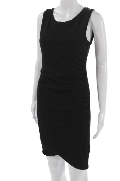 Leith Women Bodycon Black Knee Length Scoop Neck Sleeveless Dress Size M