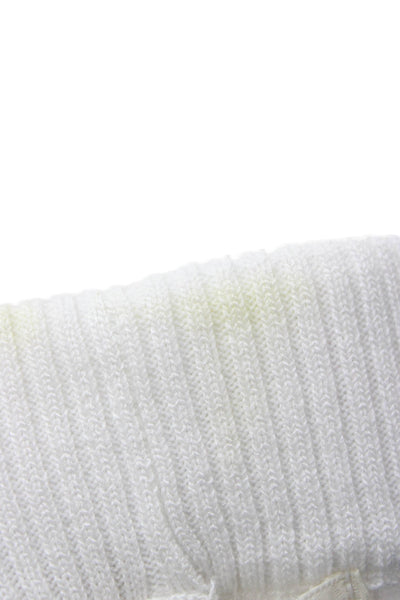Lalavon Womens Sweatpants White Polyester Pull On Inseam 30 Size S