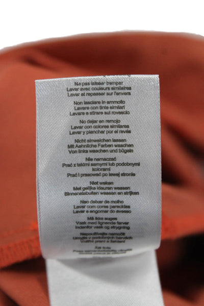 4th Reckless Womens Dress Pants Orange Polyester Solid Button Size M