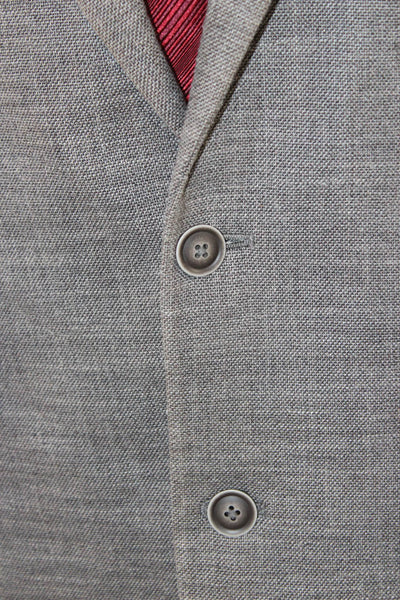 Nautica Mens Blazer Gray Button Closure Size 44