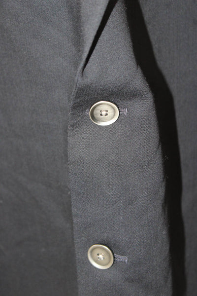 Calvin Klein Mens Black Wool Blazer Button Solid Size 54