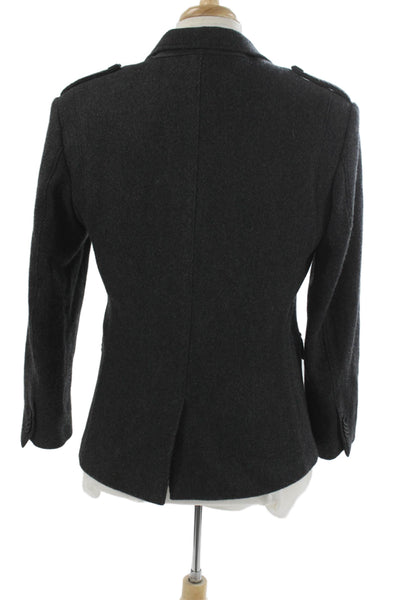 Calvin Klein Mens Wool Blazer Gray Button Closure Size M