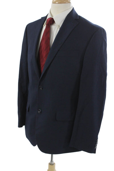 Michael Kors Mens Blazer Blue Check Button Size 40