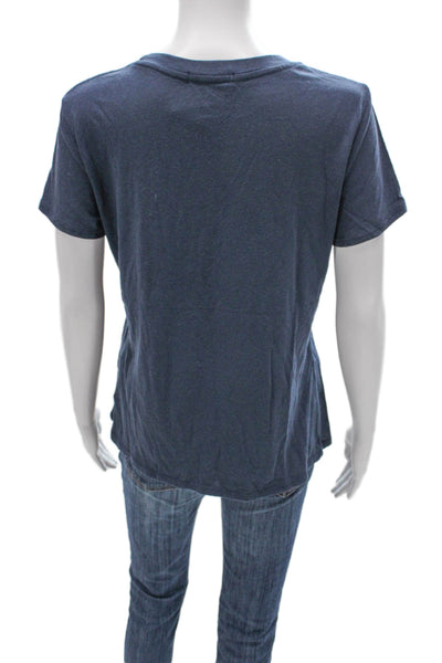 Sub_Urban Riot Womens Blue Basic Short Sleeve Crewneck T-Shirt Size S