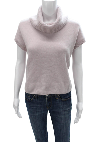 OGD Womens Pink Cashmere Cowl Neck Pullover Sleeveless Solid Size XS