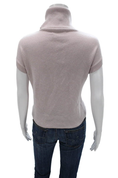 OGD Womens Pink Cashmere Cowl Neck Pullover Sleeveless Solid Size XS