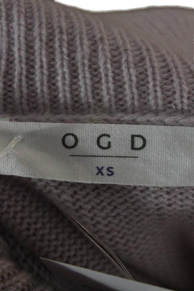 OGD Womens Pink Cashmere Cowl Neck Pullover Sleeveless Solid Size XS
