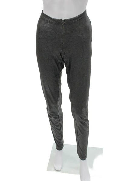 Alice + Olivia Womens Ankle Leggings Gray Polyester Size 10