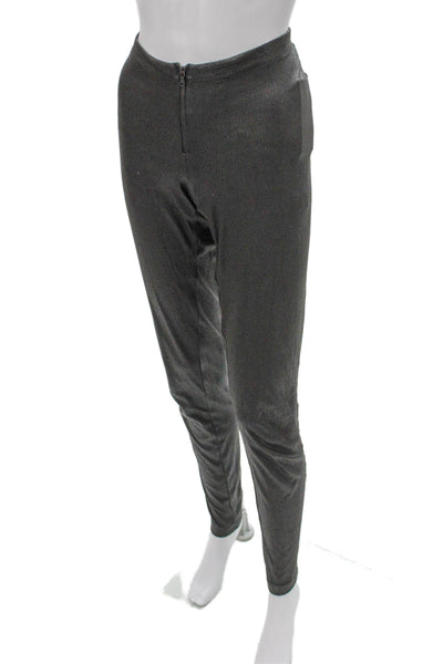 Alice + Olivia Womens Ankle Leggings Gray Polyester Size 10