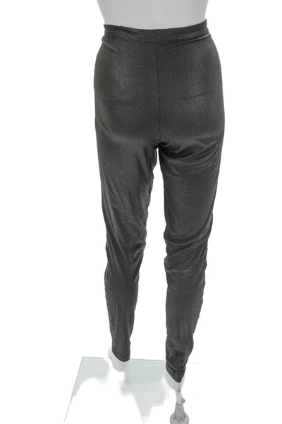 Alice + Olivia Womens Ankle Leggings Gray Polyester Size 10