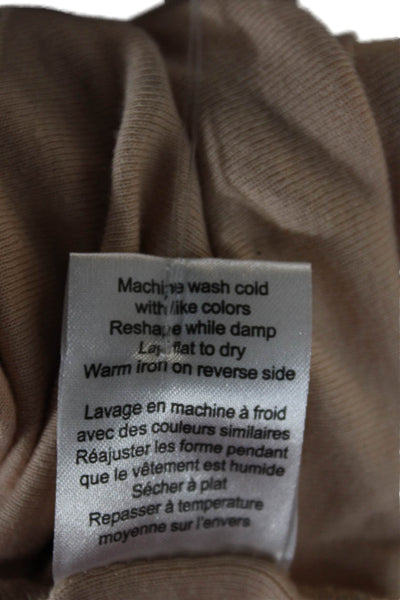 Joie Womens Beige Scoop Neck Camisole Sleeveless Cotton Blend Size M