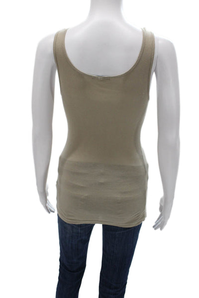 Standard James Perse Women Beige Cotton Basic Tank Size 3