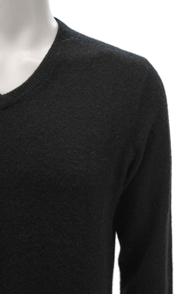 J Crew Mens Gray Cashmere V Neck Pullover Long Sleeve Size M
