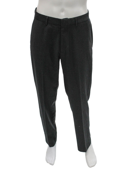 Calvin Klein Mens Dress Pants Gray Zip 66% Polyester 34% Rayon Size 31