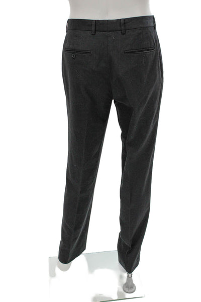 Calvin Klein Mens Dress Pants Gray Zip 66% Polyester 34% Rayon Size 31