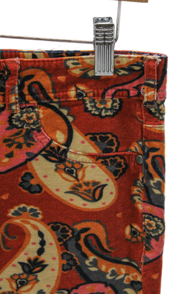 Pilcro and the Letterpress Anthropologie Women Ankle Pants Paisley Size 29