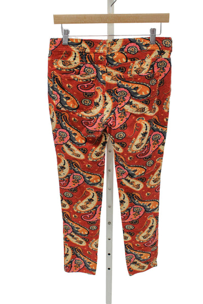 Pilcro and the Letterpress Anthropologie Women Ankle Pants Paisley Size 29