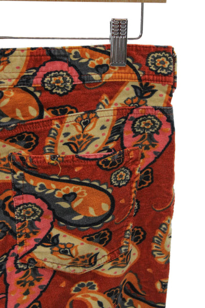 Pilcro and the Letterpress Anthropologie Women Ankle Pants Paisley Size 29