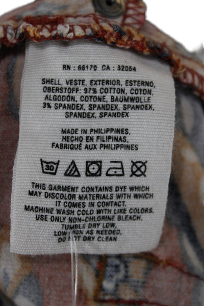 Pilcro and the Letterpress Anthropologie Women Ankle Pants Paisley Size 29