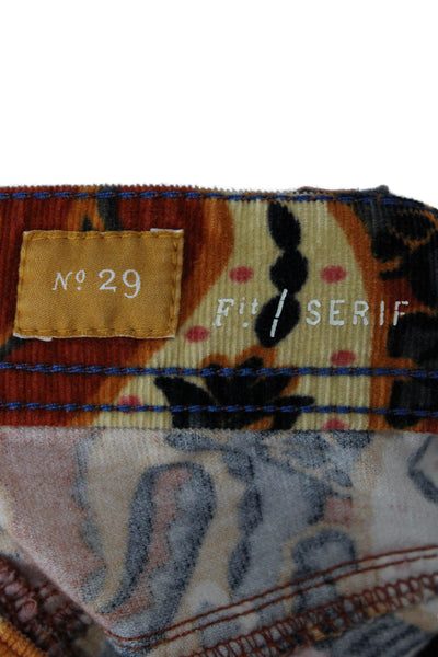 Pilcro and the Letterpress Anthropologie Women Ankle Pants Paisley Size 29