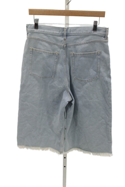 COS Womens Cropped High Rise Jeans Blue Cotton Size 26