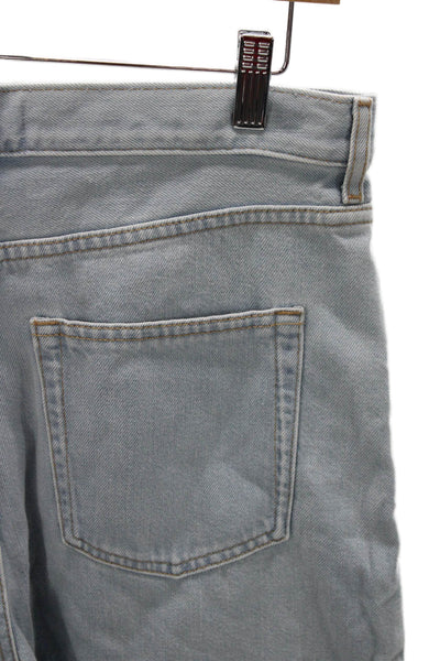 COS Womens Cropped High Rise Jeans Blue Cotton Size 26