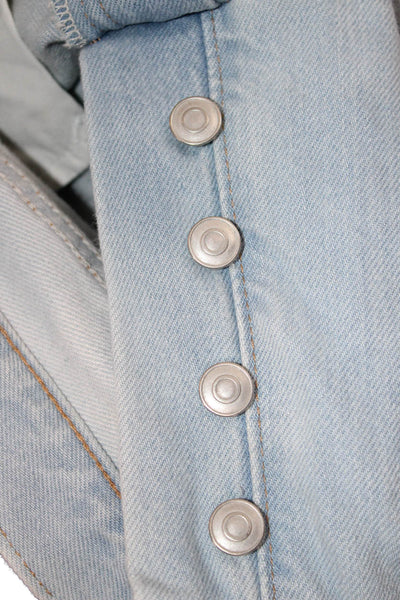 COS Womens Cropped High Rise Jeans Blue Cotton Size 26