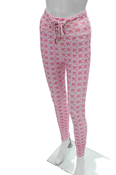 Love Shack Fancy Womens Ankle Floral Leggings Pink Size XS
