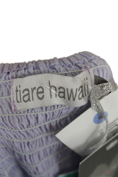 Tiare Hawaii Womens Maxi Dress Purple TieDye Rayon Sleeveless Size One