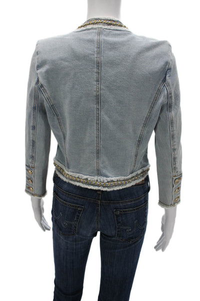 Generation Love Women Basic Jacket Blue 3/4 Sleeve Size XS