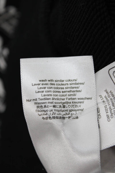 Karl Lagerfeld Kids Childrens Girls Printed Sweatshirt Black White Cotton Size 8