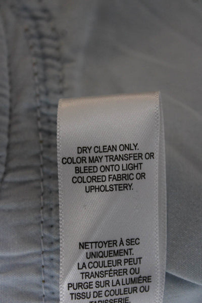 Frame Women Straight Jeans Blue Mid Rise Geometric Cotton Size 26