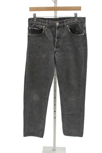 Chrome Hearts Mens Gray Straight Jeans Cotton Size 27