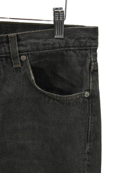 Chrome Hearts Mens Gray Straight Jeans Cotton Size 27