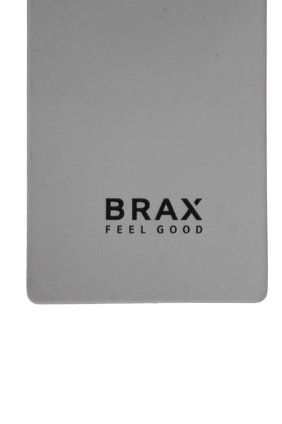 Brax Feel Good Mens Gray Virgin Wool Dress Pants Button Front Size 38