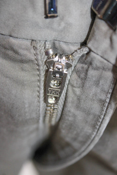 Loro Piana Mens Chino Pants Gray Cotton Size 56