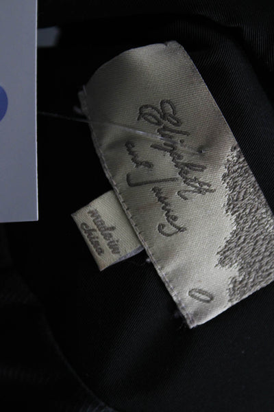 Elizabeth & James Women Sleeveless Black Vest Button Size 0