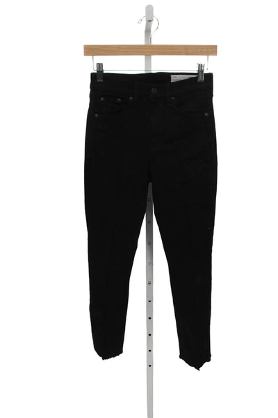 Rag & Bone Womens Skinny Black Jeans Size 25