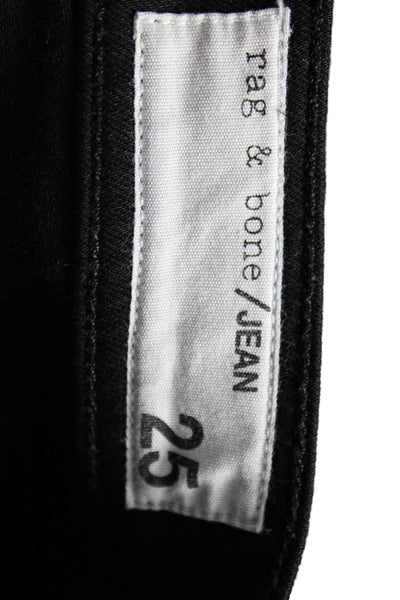 Rag & Bone Womens Skinny Black Jeans Size 25