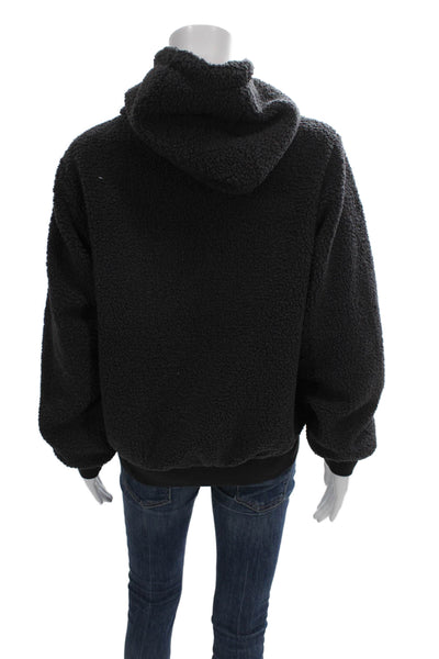 Splendid Women Basic Jacket Black Long Sleeve Zip Polyester Size S