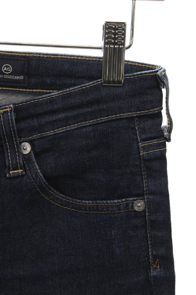 AG Adriano Goldschmied Women Skinny Blue Jeans Cotton Blend Low Rise Size 26