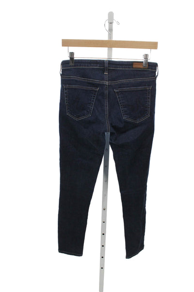 AG Adriano Goldschmied Women Skinny Blue Jeans Cotton Blend Low Rise Size 26