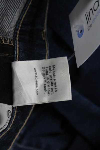 AG Adriano Goldschmied Women Skinny Blue Jeans Cotton Blend Low Rise Size 26