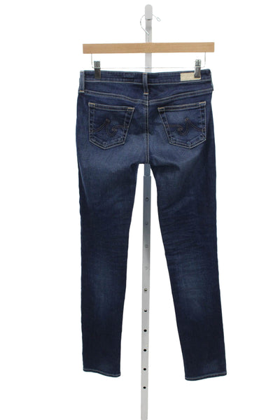 AG Adriano Goldschmied Women Blue Skinny Jeans Cotton Low Rise Size 25