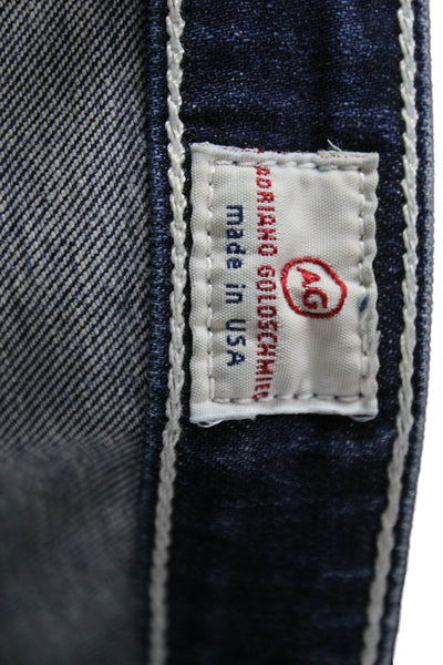 AG Adriano Goldschmied Women Blue Skinny Jeans Cotton Low Rise Size 25