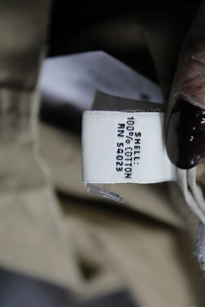 Banana Republic Womens Military Jacket Beige Cotton Button Size M