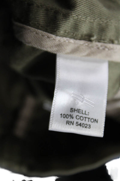 Banana Republic Womens Military Jacket Green Cotton Long Sleeve Size S